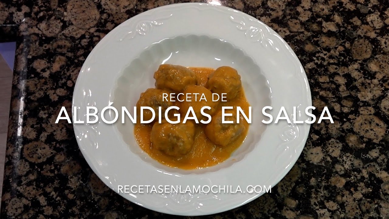 Receta de albóndigas en salsa española, fáciles y caseras