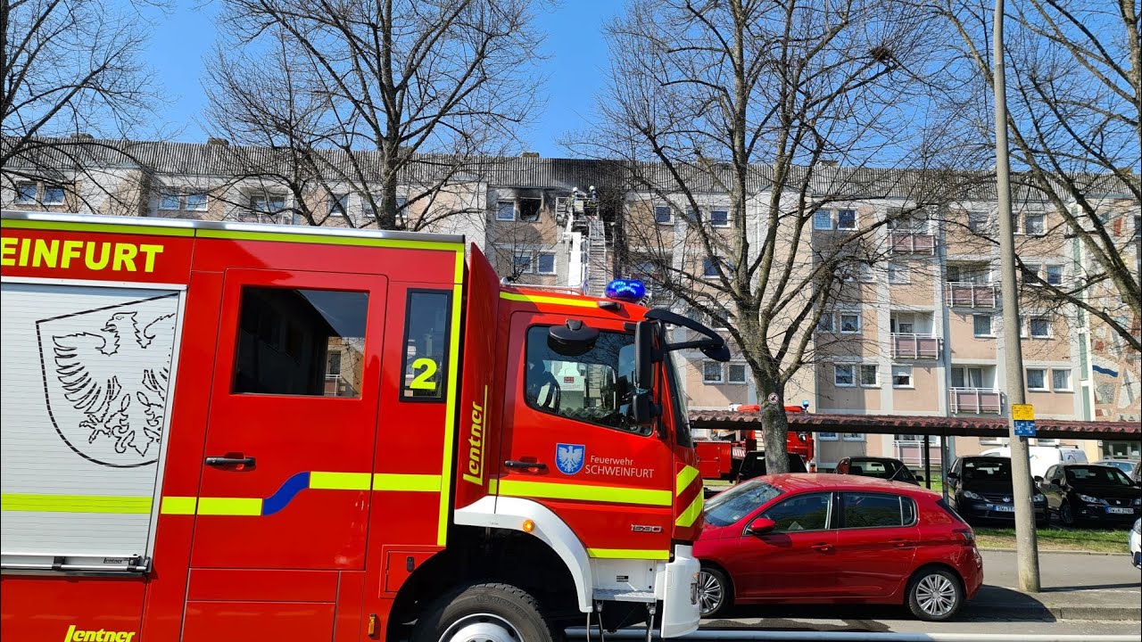 Wohnungsbrand in der Beslaustr. Schweinfurt