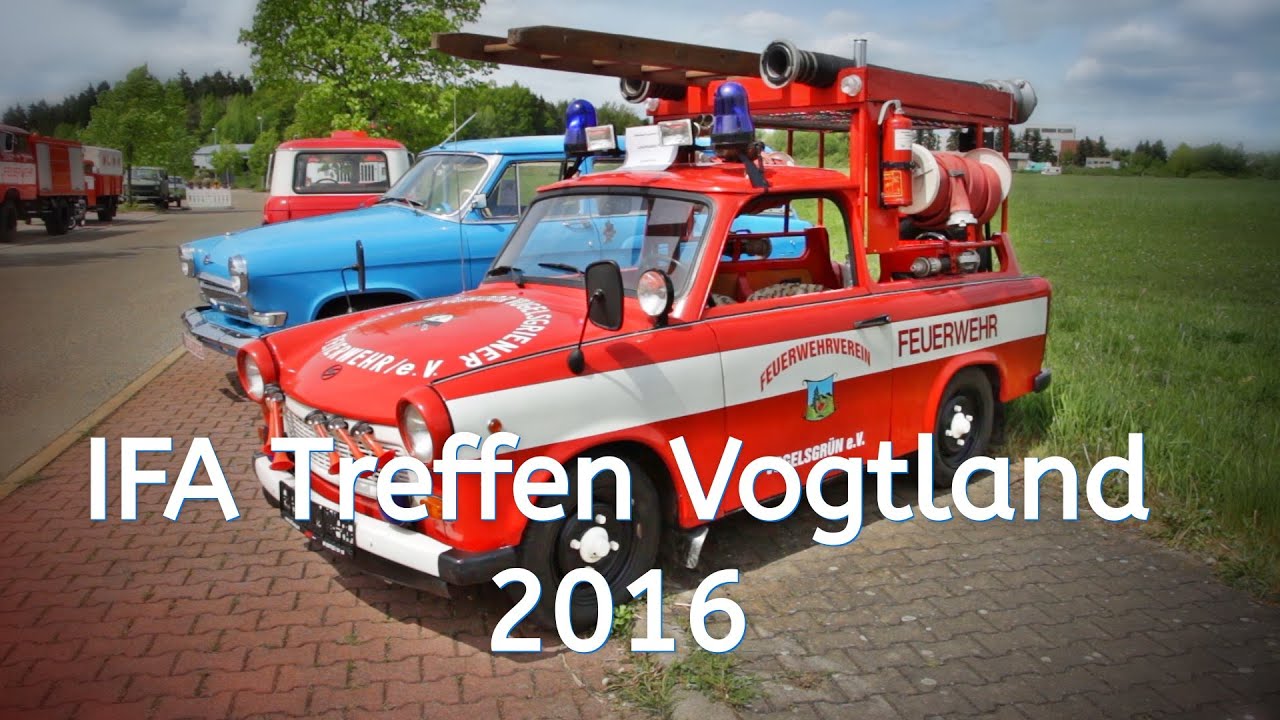 IFA Treffen  2016 im Vogtland Rebesgrün - wunderschöne und seltene DDR Autos