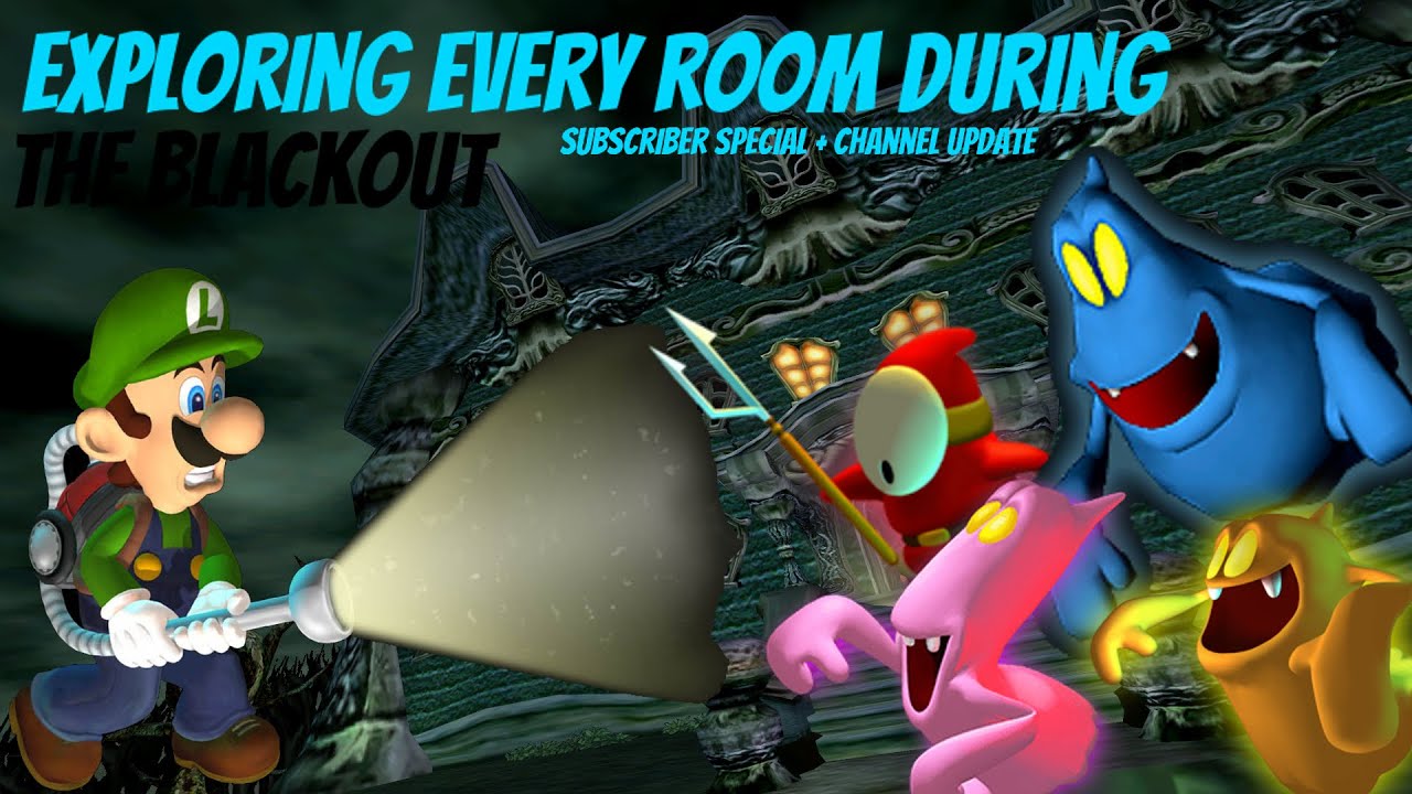 Exploring every room during the Blackout in Luigi's Mansion (Subscriber Special + Channel update)