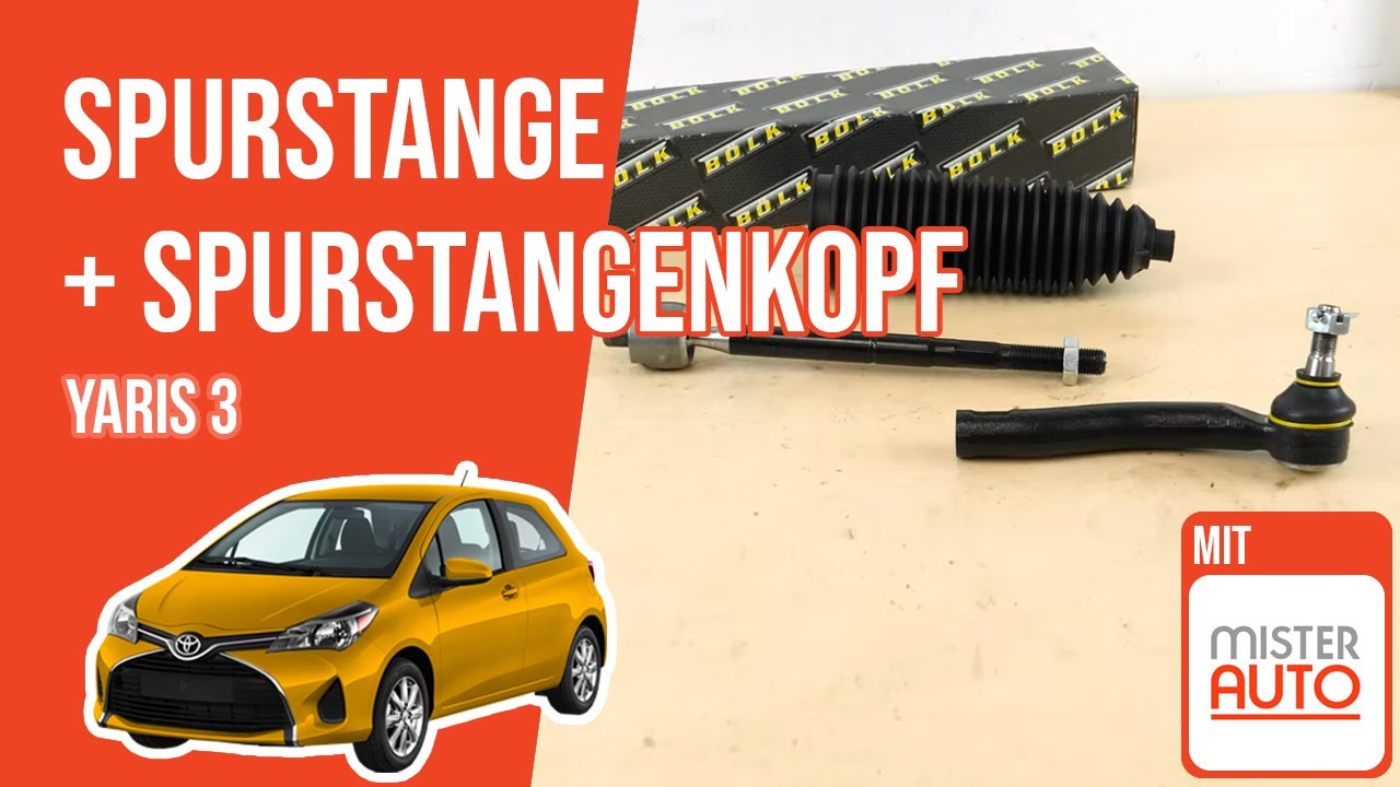 Wie Yaris 3 Spurstange, Spurstangenkopf wechseln 🚗