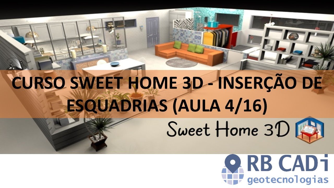 Curso Sweet Home 3D - Inserção de esquadrias (Aula 4/16)
