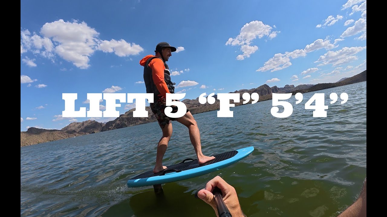 Lift 5 Fiberglass E-foil Ride & Review at Saguaro Lake Arizona