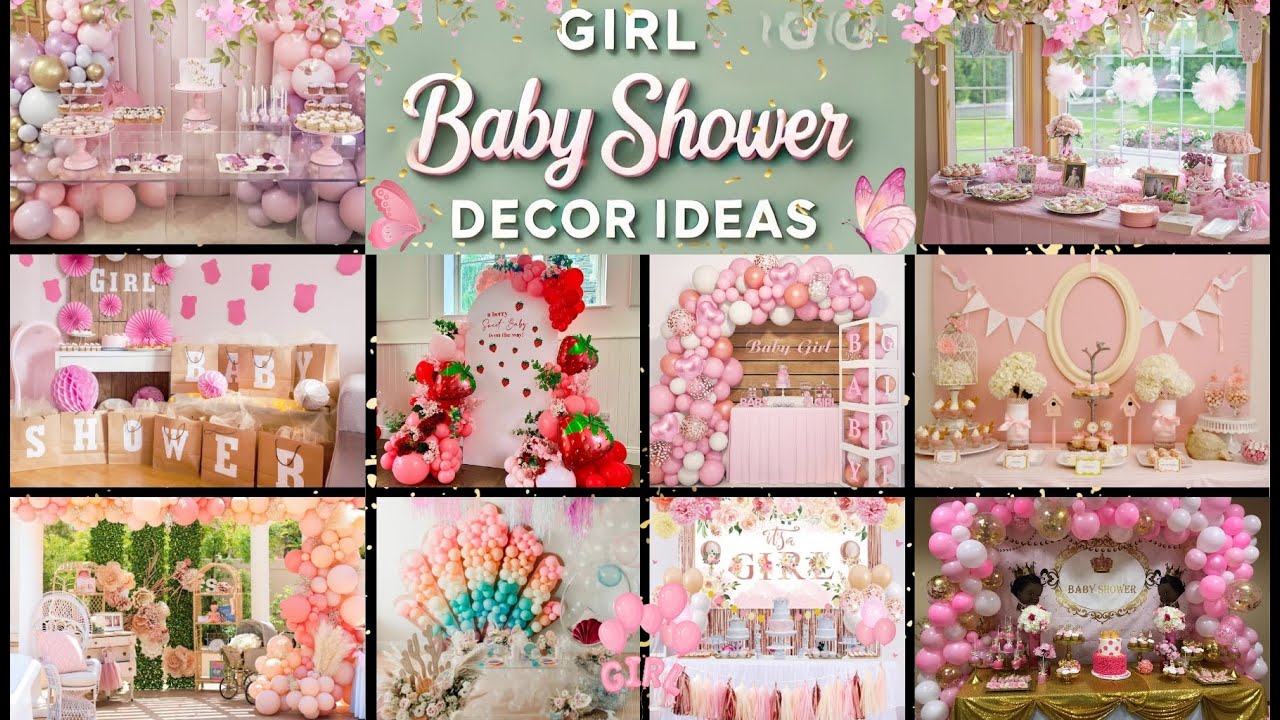 Cute! 101 DIY Girl Baby Shower Ideas 2025 Baby Shower Decorations for Girl Themes