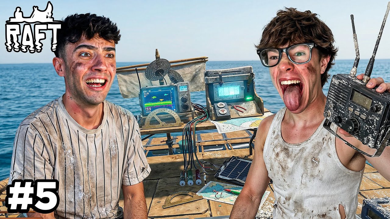 CONSTRUIMOS UNA RADIO… Y CAPTAMOS ALGO 😨📡 | RAFT #5