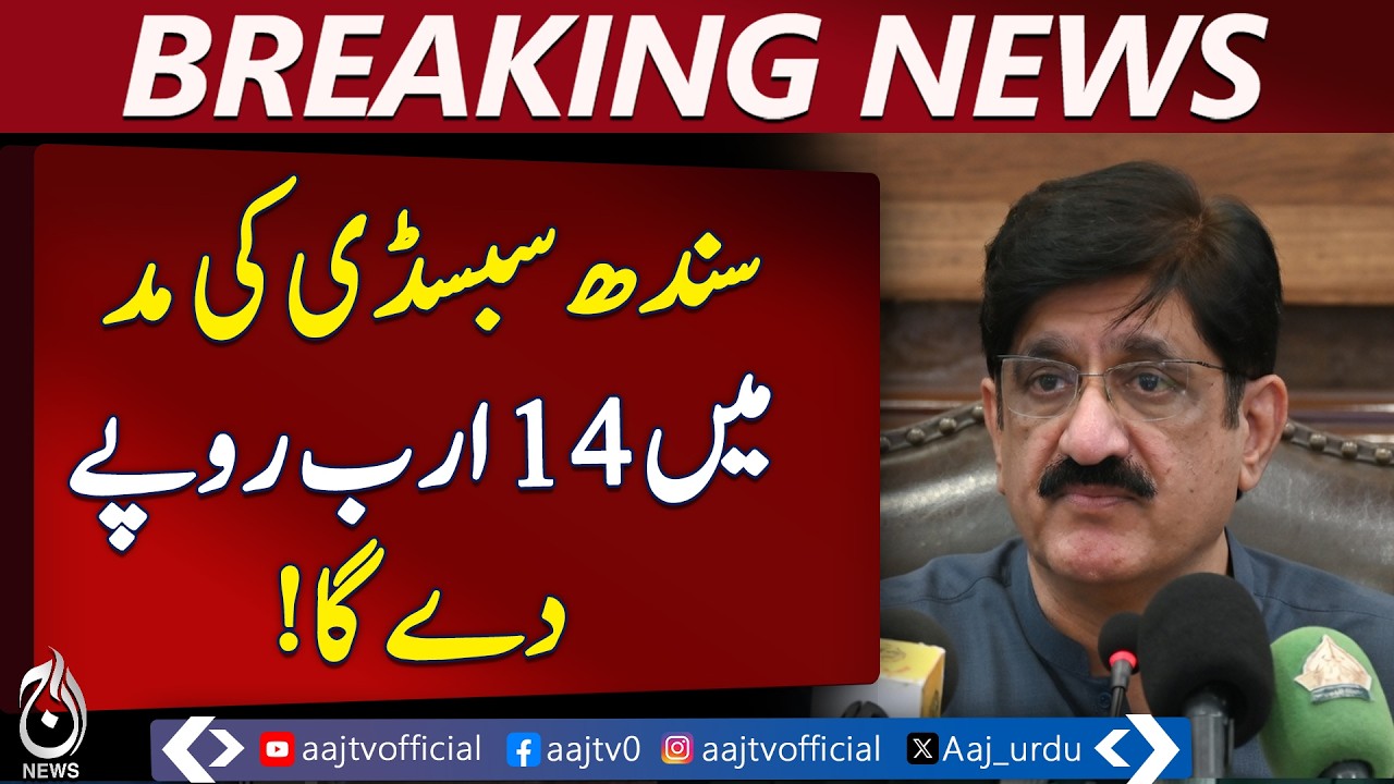 Sindh Subsidy 14B | Transport Fare Freeze | Energy Saving - Breaking News