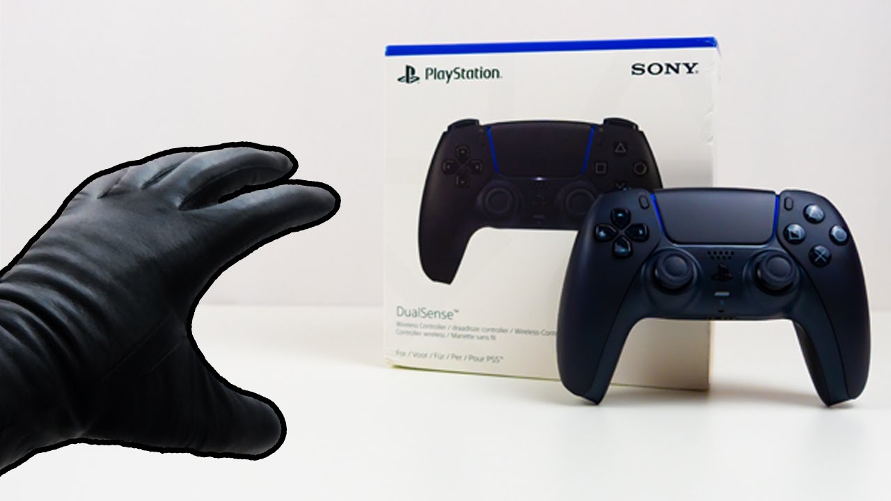 Sony PlayStation 5 PS5 Dual Sense Controller Midnight Black Unboxing - ASMR