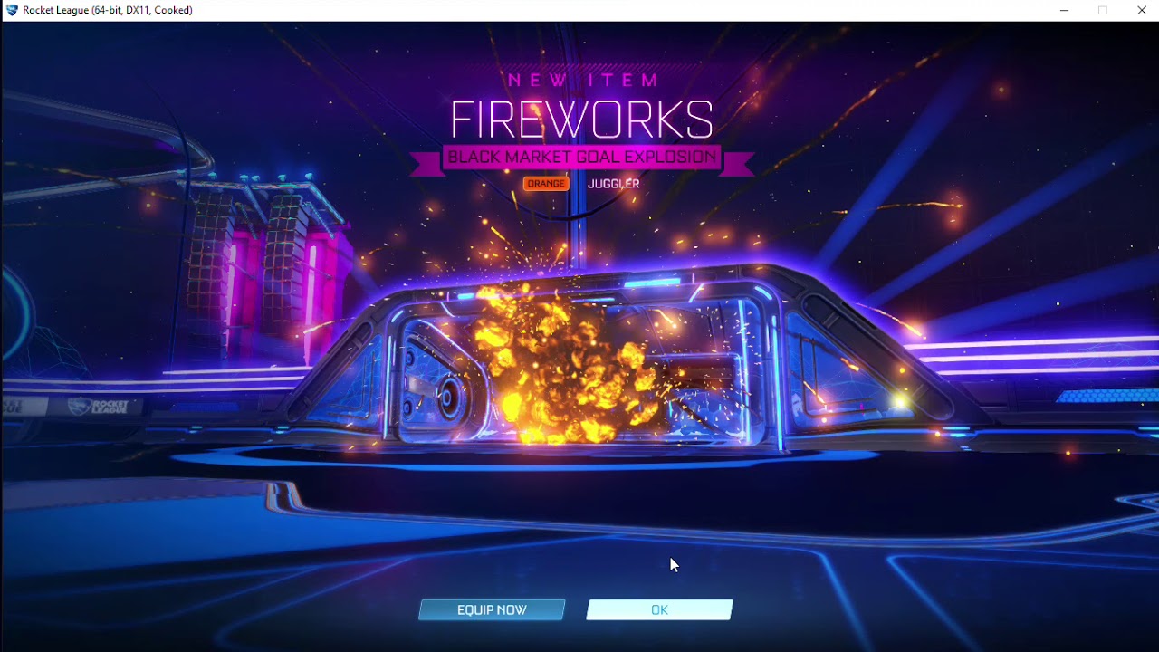 For Pickapixel I GOT BLACK MARKET DROP IN GOLDEN GIFT 20 ( PAINTED BM ) IN ROCKET LEAGUE!!