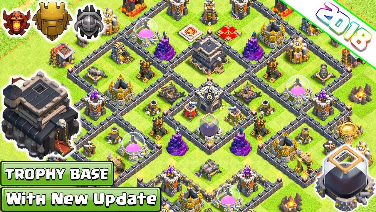 NEW TOWN HALL 9 TROPHY BASE 2018! TH9 BASE APRIL UPDATED!! - CLASH OF CLANS(COC) 2018