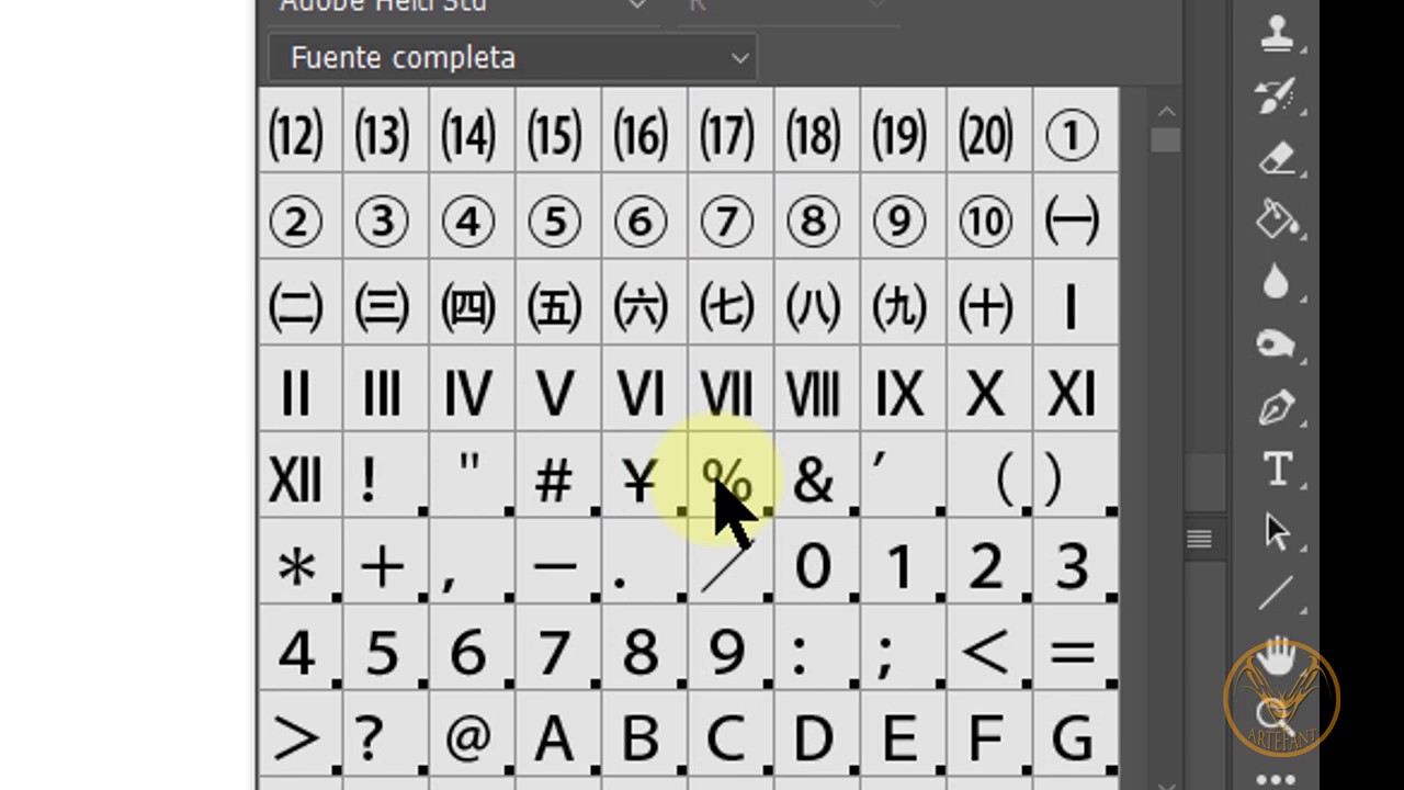 PHOTOSHOP CC - Panel Pictogramas