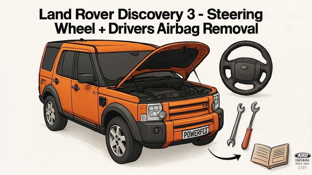 How to Remove the Steering Wheel and Airbag on Land Rover Discovery 3/ LR3