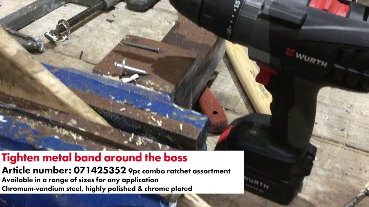 How to repair a hurley using only Würth products