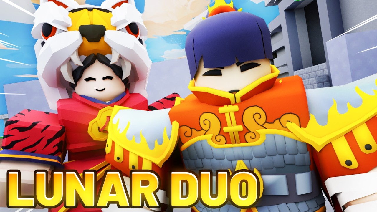So We Became the ULTIMATE Lunar New Year DUO In Roblox Bedwars..