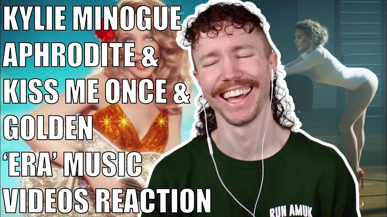 KYLIE MINOGUE - APHRODITE & KISS ME ONCE & GOLDEN 'ERAS' MUSIC VIDEOS REACTION