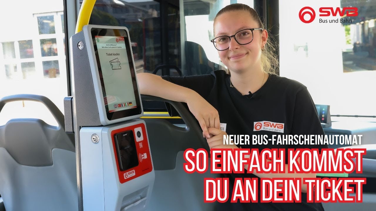 So einfach funktioniert unser neuer Bus-Fahrscheinautomat | Stadtwerke Bonn