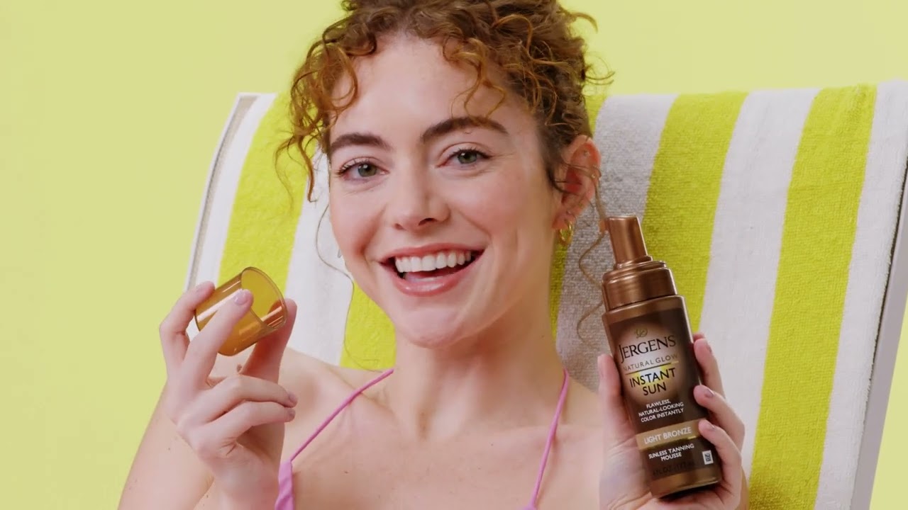Tan In 60 Seconds | Jergens Natural Glow Instant Sun Body Mousse
