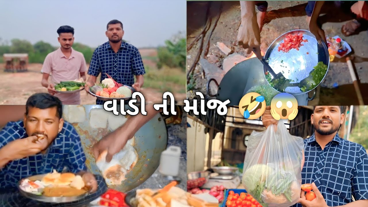 વાડી ની મોજ 😋🧆🥘🥪#cooking #vlog #Bhil Bhai 