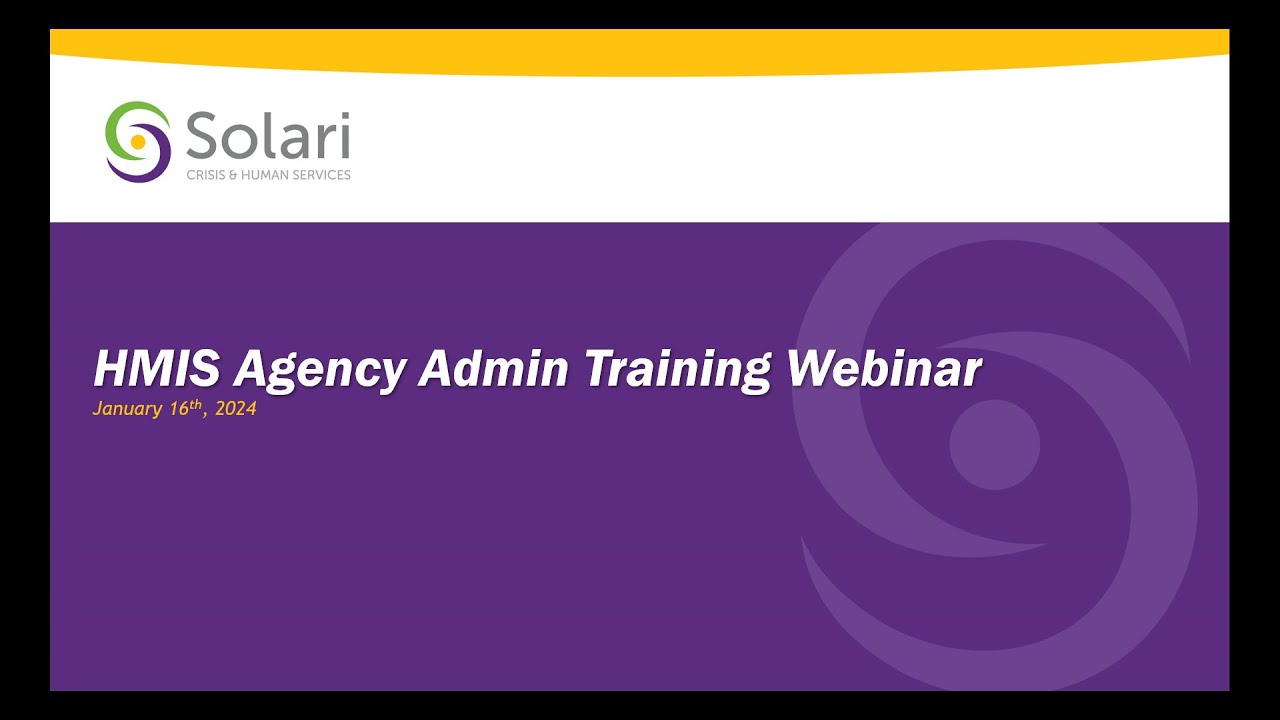 Agency Admin Webinar January 2024