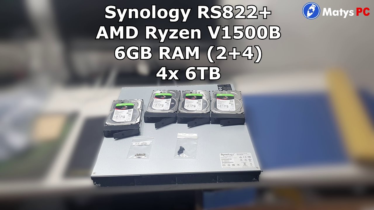 [VLOG] Rackowy serwer NAS Synology RS822+ - unboxing, pierwsze uruchomienie