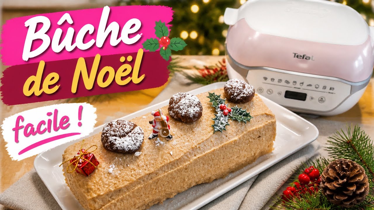 Bûche de Noël à la crème de marrons (Cake Factory Infinity) Recette Facile