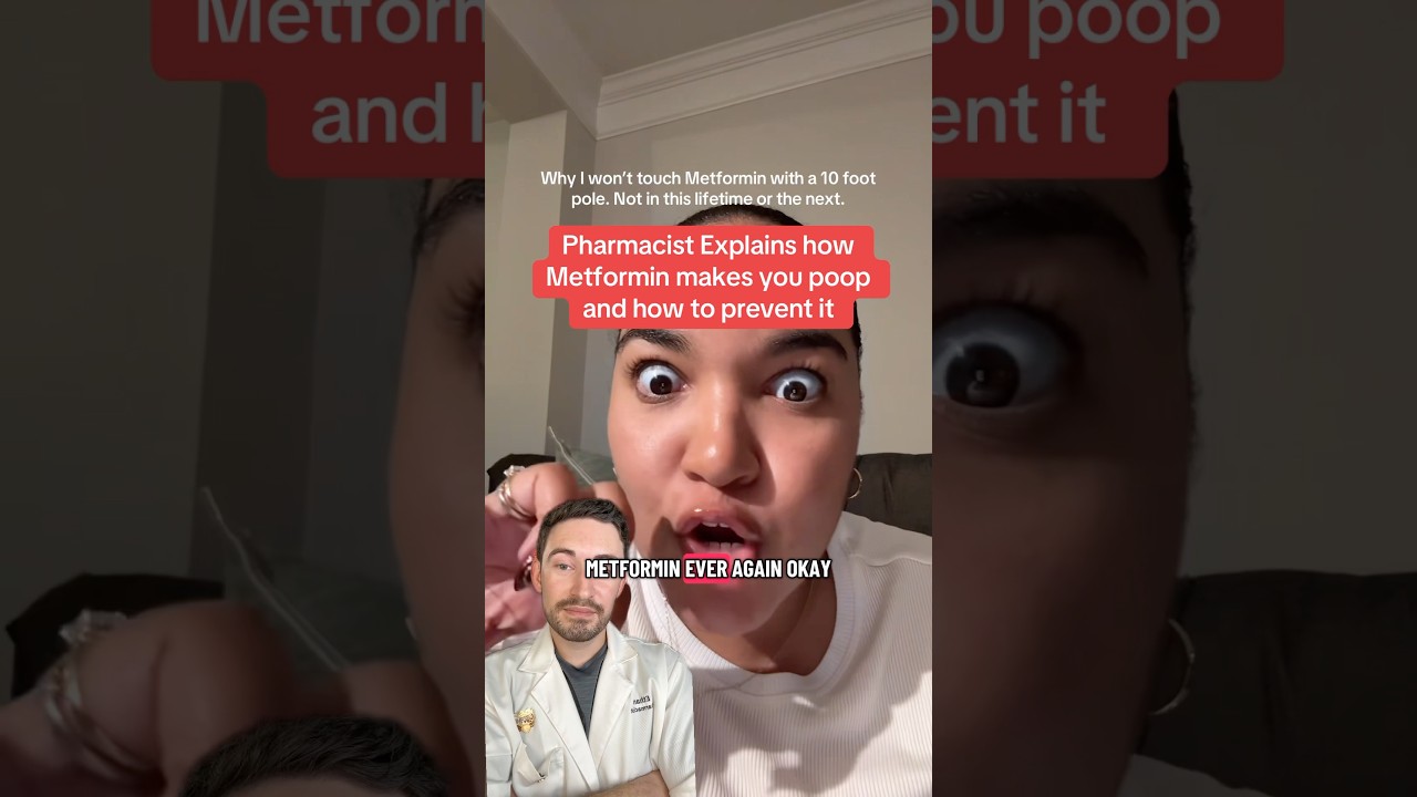 ⚠️ Why metformin causes stomach issues and how to prevent them💊 #pharmacy #diabetes #metformin