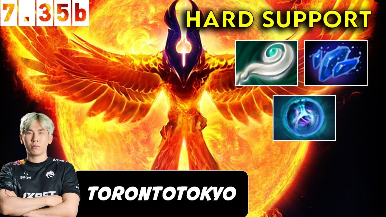 TORONTOTOKYO Phoenix Hard Support - Dota 2 Patch 7.35b Pro Gameplay