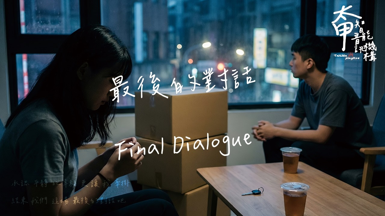 最後的對話 Final Dialogue 承認 平靜 比 幸福 更 讓 我 牽掛【高音質|動態歌詞Lyrics】#太甲智能音訊機構 #全新單曲 #下一站我很幸福