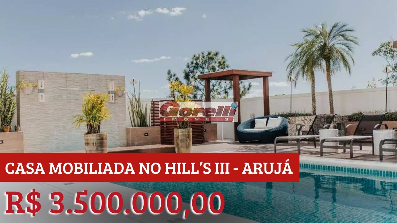 Casa Mobiliada em Condomínio Fechado - Hill's III -  R$ 3.500.000,00