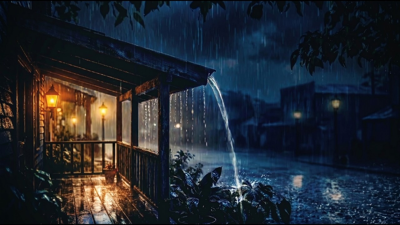 Heavy Rain for 1 Hour | Sleep Fast & Let Go of Stress