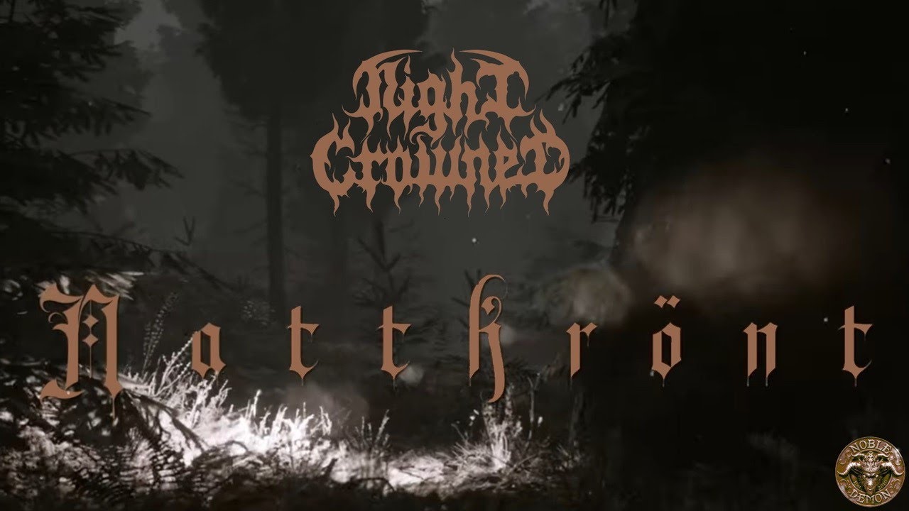 Night Crowned - Nattkrönt (Official Lyric Video) Melodic Black Metal | Noble Demon