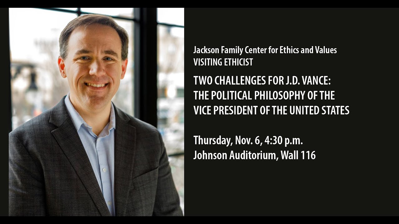 Two Challenge for JD Vance   The Political Philosophy of the VP