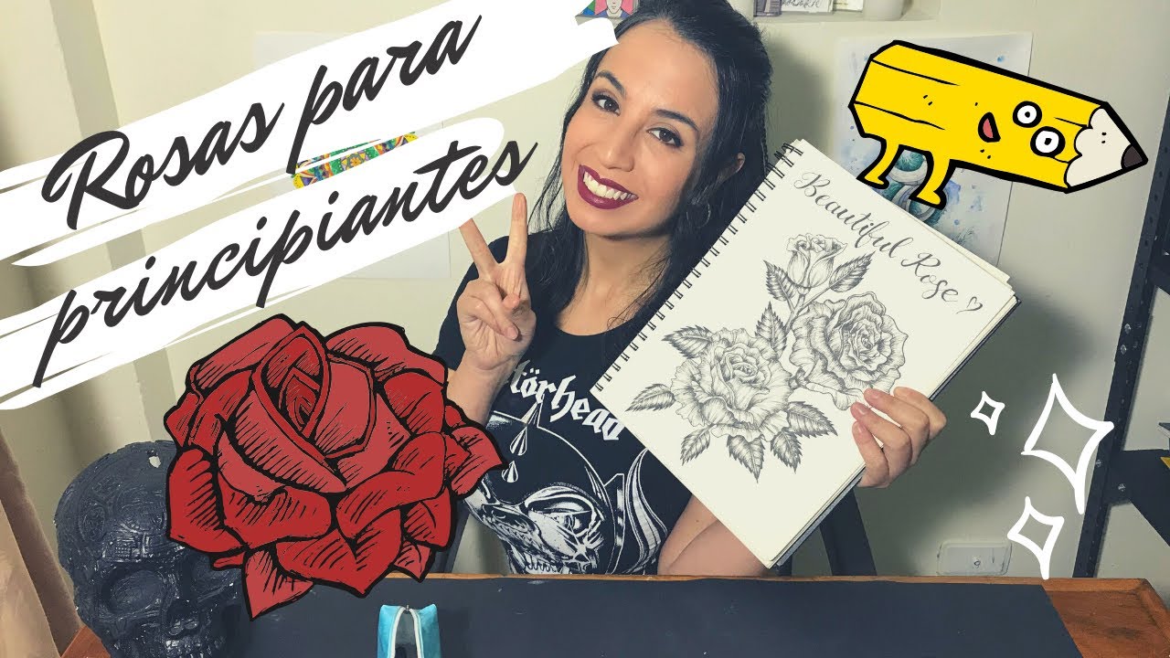 Cómo Dibujar una Rosa en lápiz paso a paso (Principiantes)