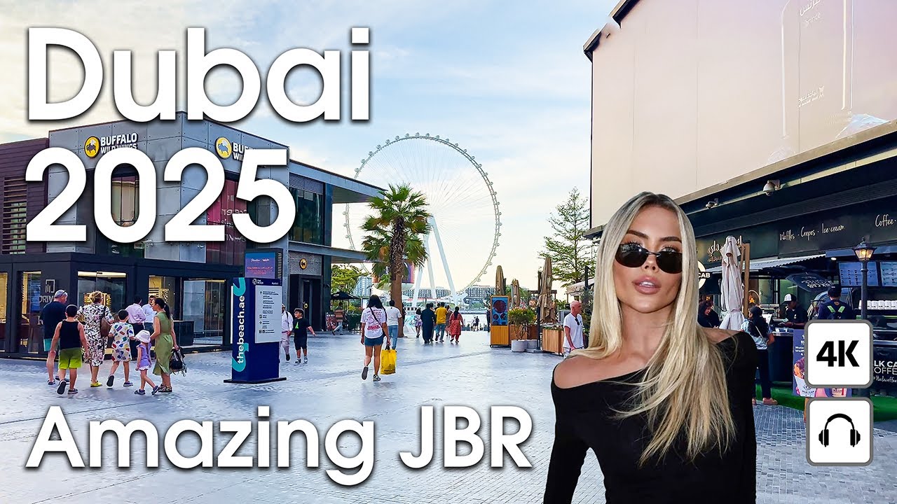 Dubai 🇦🇪 Amazing JBR & Miracle Garden [4K] Walking Tour Compilation