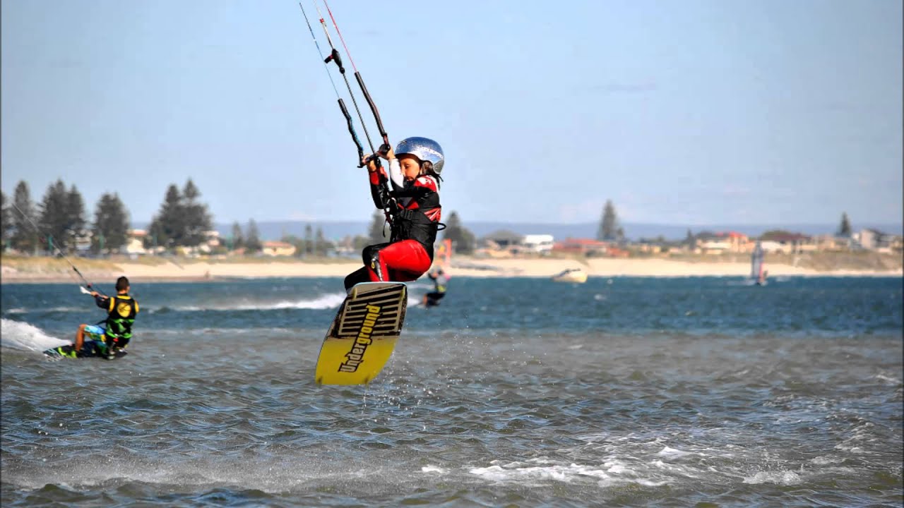 7 year old kite surfer kite boarder