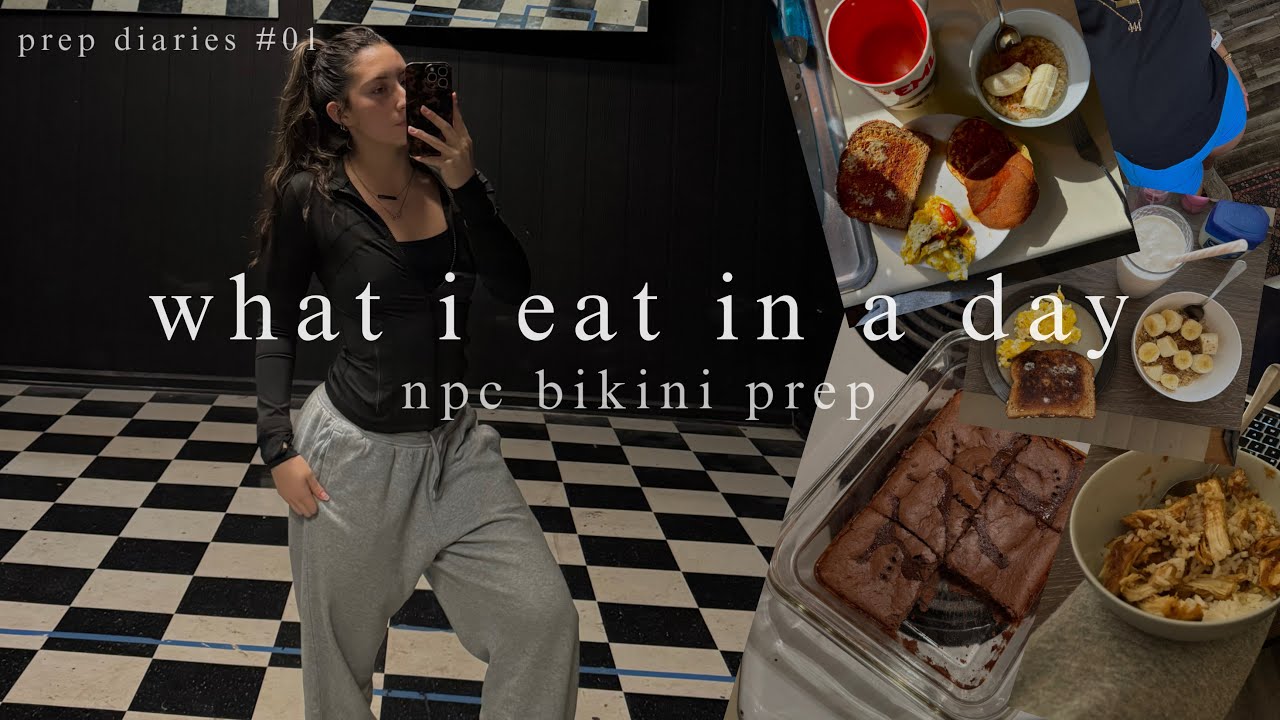 what i eat in a day as a bodybuilder | prep diaries #1