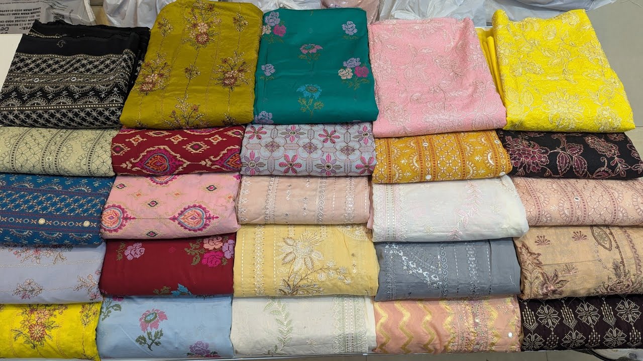 | Bareez Embroiderd Lawn 2026 | Lawn Chikenakri Suits | Din Collection |