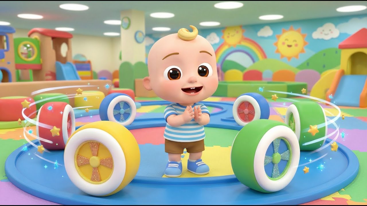 Lalu’s Busy Wheels Go Round | Fun Kids Transport Song | Toddler Learning Adventure Rhyme