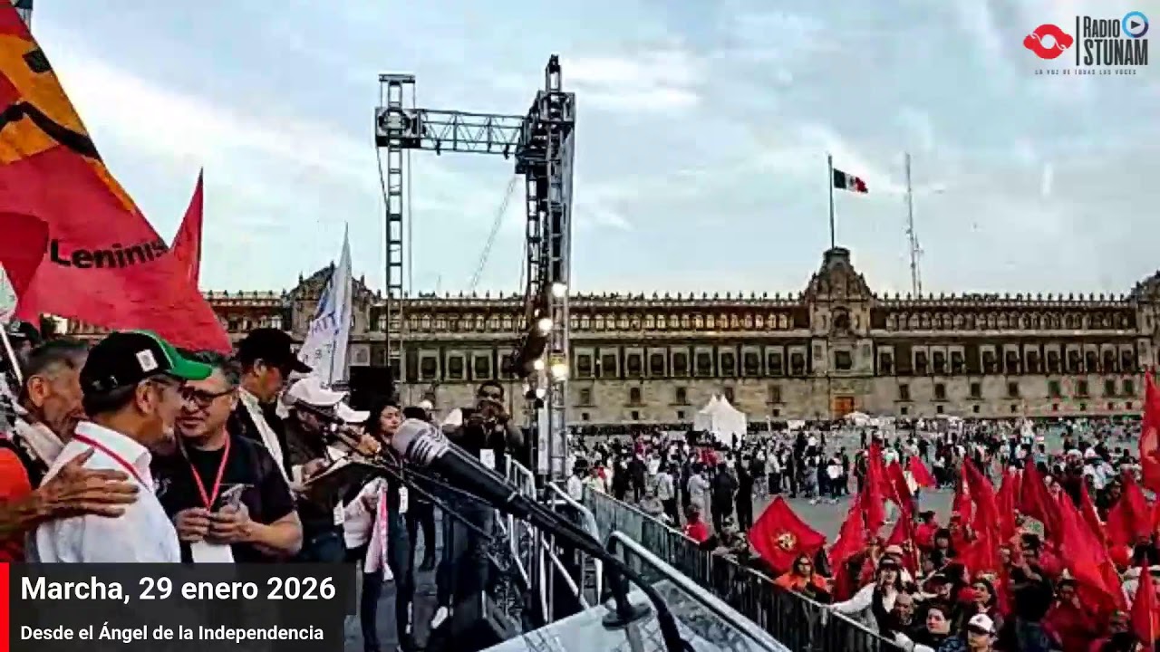 Marcha: Jornada Nacional de Lucha del STUNAM, 29 de enero 2026