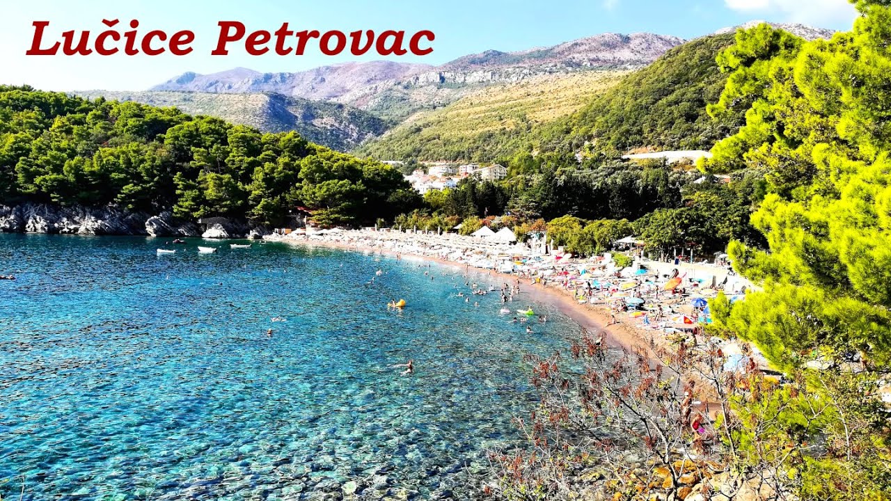 Plaża Lučice Petrovac - rajski zakątek Czarnogóry.