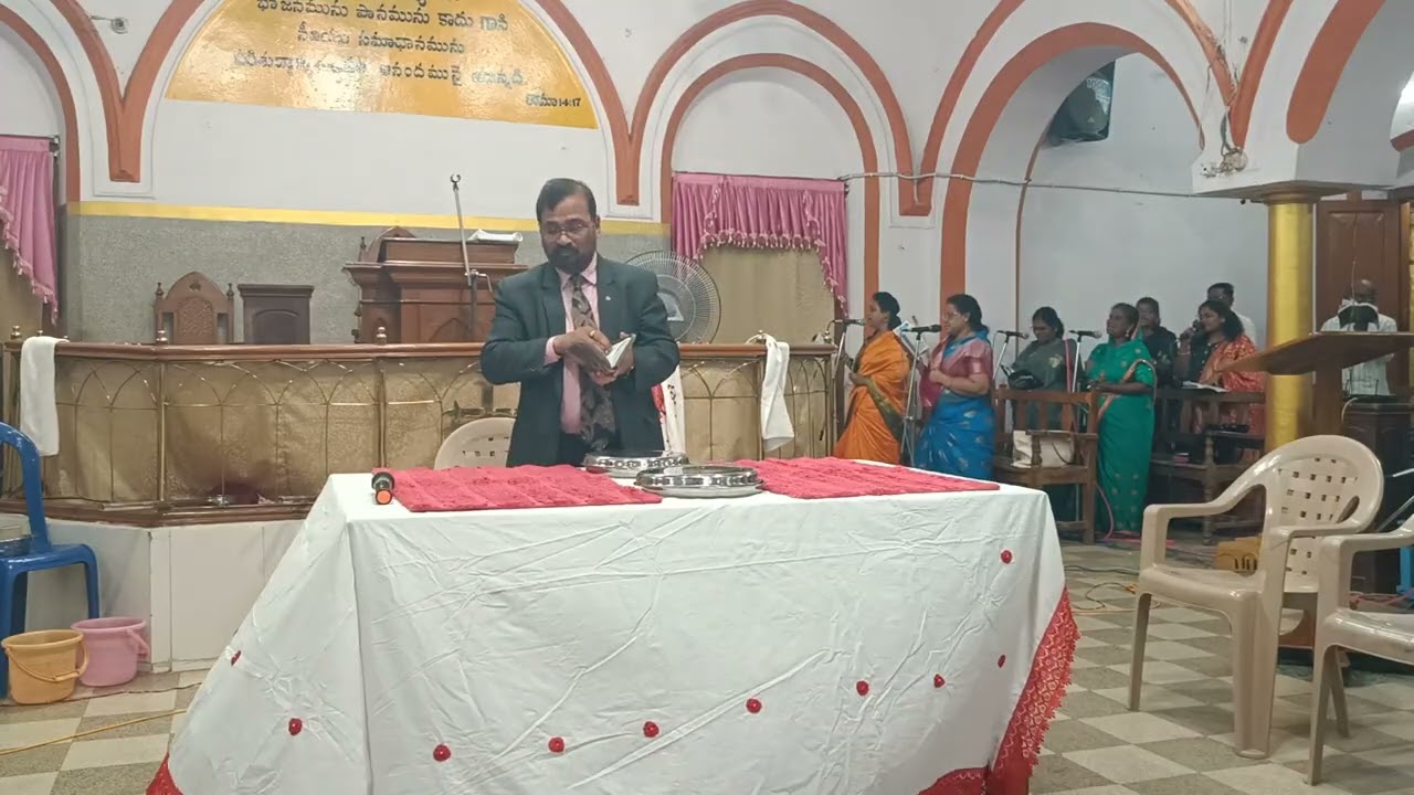 United service on 15-02-26 Lord supper 9-04 pm 