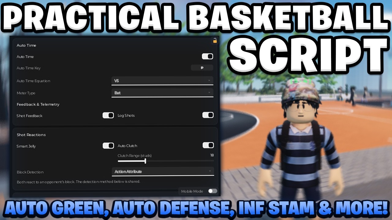 Practical Basketball Script | KEYLESS With Auto Green, Infinite Stamina, Dribble & More!