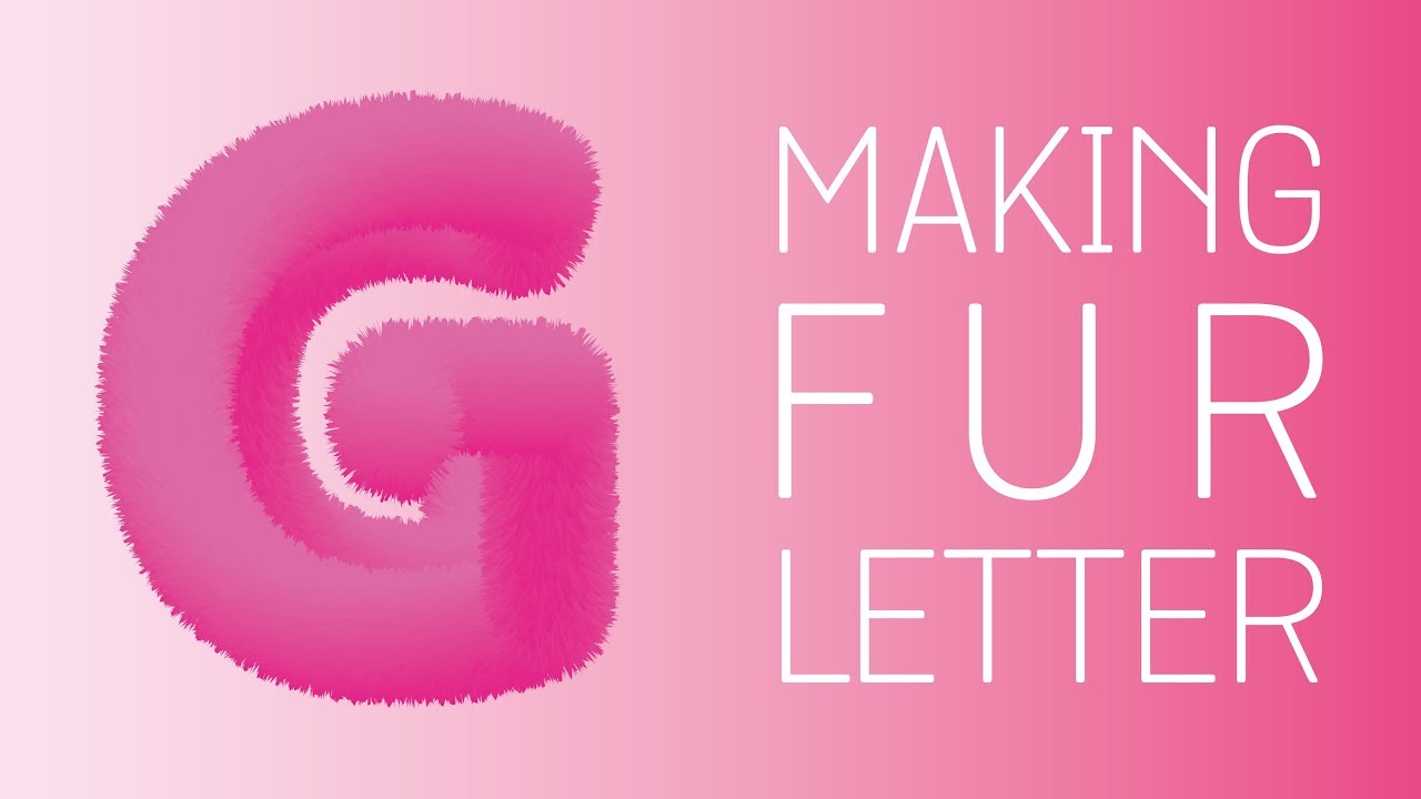 ADOBE ILLUSTRATOR | MAKING A FUR LETTER