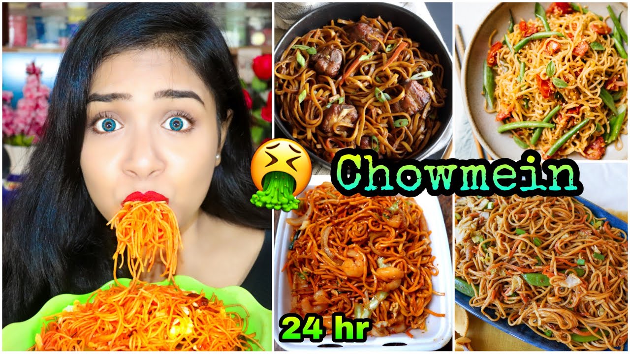 I only ate CHOWMEIN for 24 HOURS Challenge!!! Nil & Situ Vlogs