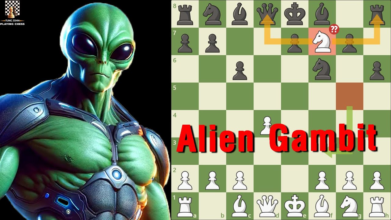 Khai Cuộc Cờ Vua Cực Mạnh Hạ Gục Đại Kiện Tướng - Alien Gambit || TungJohn Playing Chess
