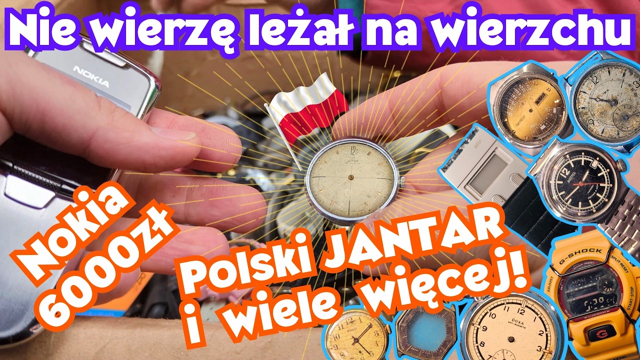 Wygrzebany z Pudła Polski Zegarek Atlas! Leżał na wierzchu. kupione Casio Gshock Braun Nokia 8800 i