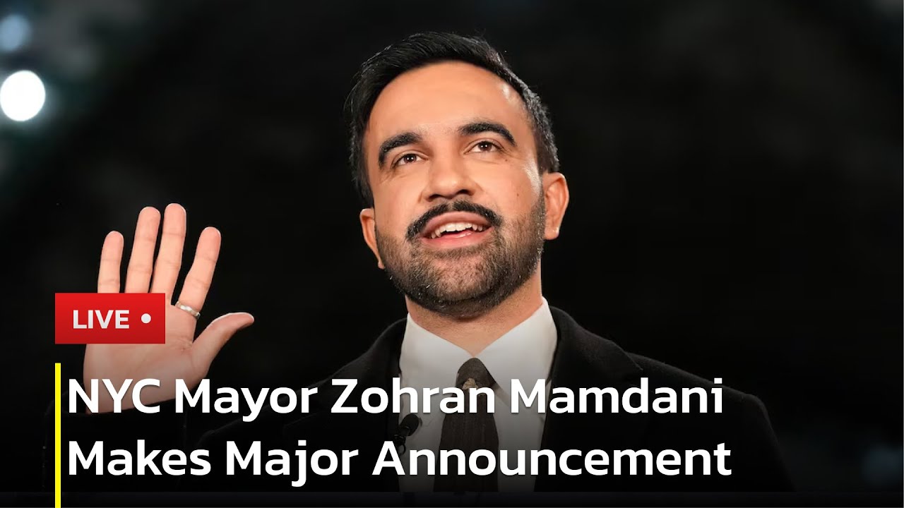 🔴 LIVE: NYC Mayor Mamdani Delivers Key Announcement | AC1P