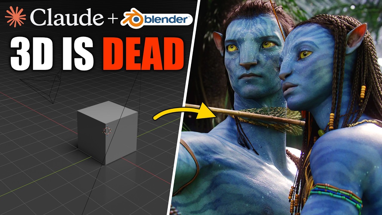 Пора бросать 3D... Claude AI + Blender &mdash; это просто БЕЗУМИЕ