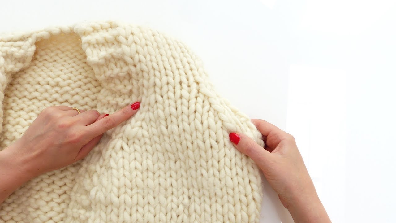 #Tricot - Diminution &agrave; gauche et &agrave; droite (exemple du gilet Chunky)
