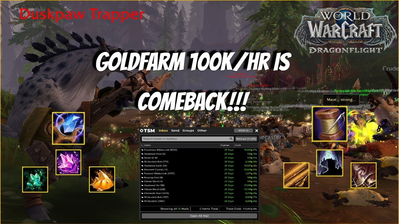 GOLDFARM 100K/HR /WOW GOLDFARM DF/WOW TOKEN/ГОЛДФАРМ ВОВ ДРАГОНФЛАЙ/100К ЗОЛОТА В ЧАС