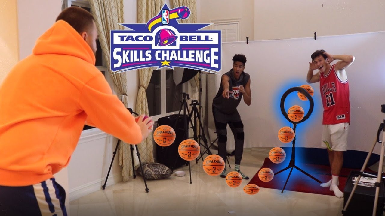 MINI HOOP BBALL SKILLS CHALLENGE!!!